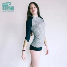 韩国代购Abyss夏季潜水服运动套装速干冲浪滑水紧身长袖游泳衣女WT201