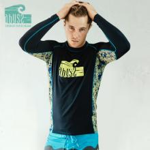 韩国Abyssg速干式潜水服泳衣男款上衣防晒浮潜冲浪水母衣长袖MT001